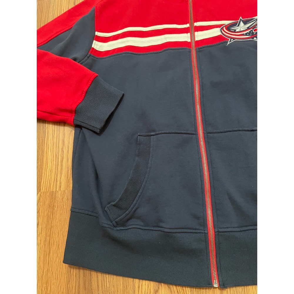 Columbus Blue Jackets Jacket Mens XL Old Time Hockey Causeway Full Zip NHL - Picture 7 of 10
